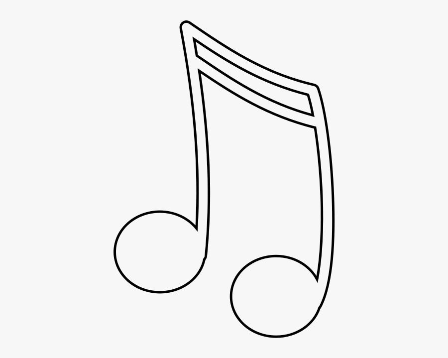 Music Note Clipart Black And White, Transparent Clipart