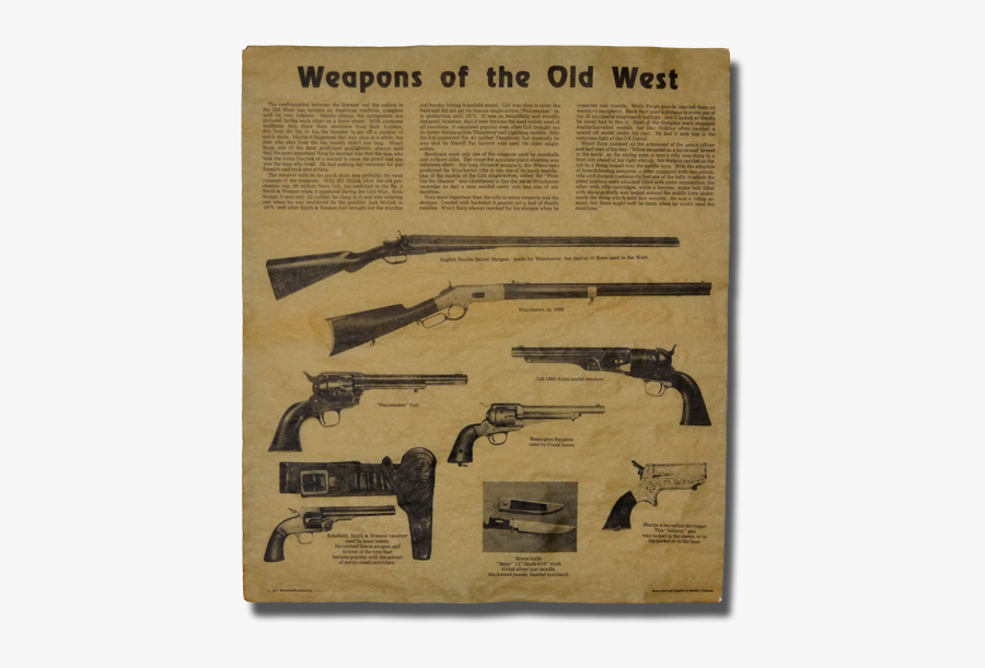 Clip Art Old Weapons - Weapons Of The Old West, Transparent Clipart