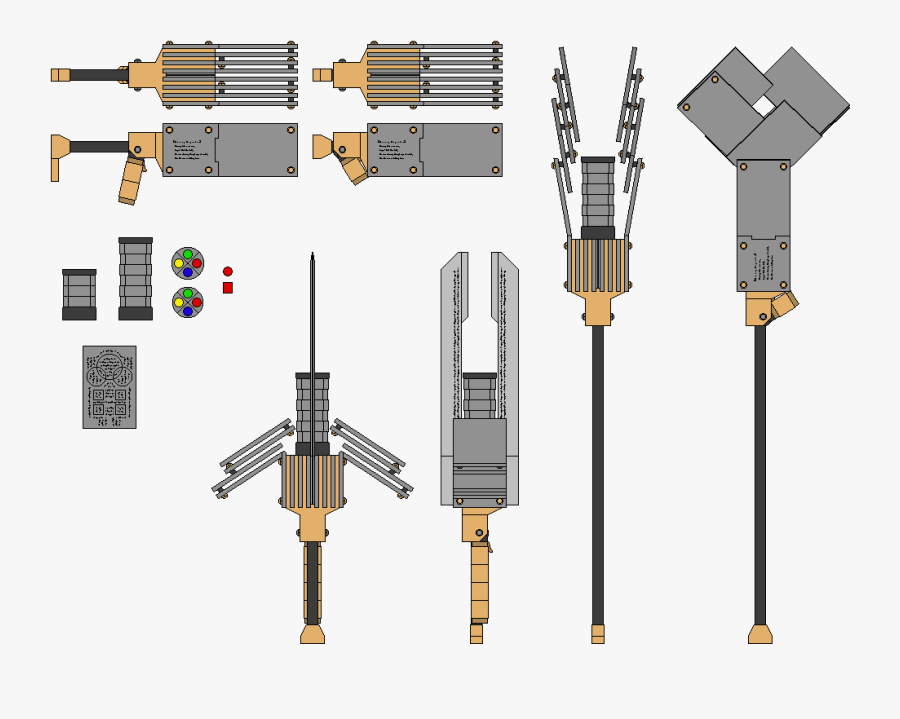 Drawn Weapon Staff Weapon - Weapon, Transparent Clipart