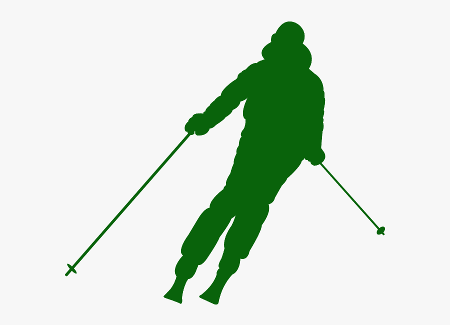Skiing Stencils, Transparent Clipart