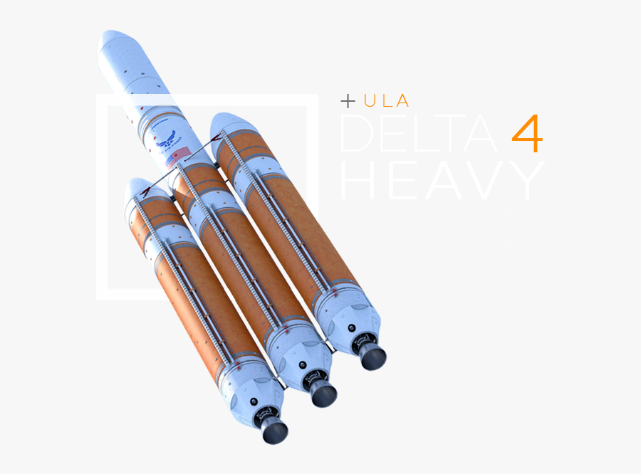 United Launch Alliance Delta 4-heavy - Delta Iv Heavy Transparent, Transparent Clipart