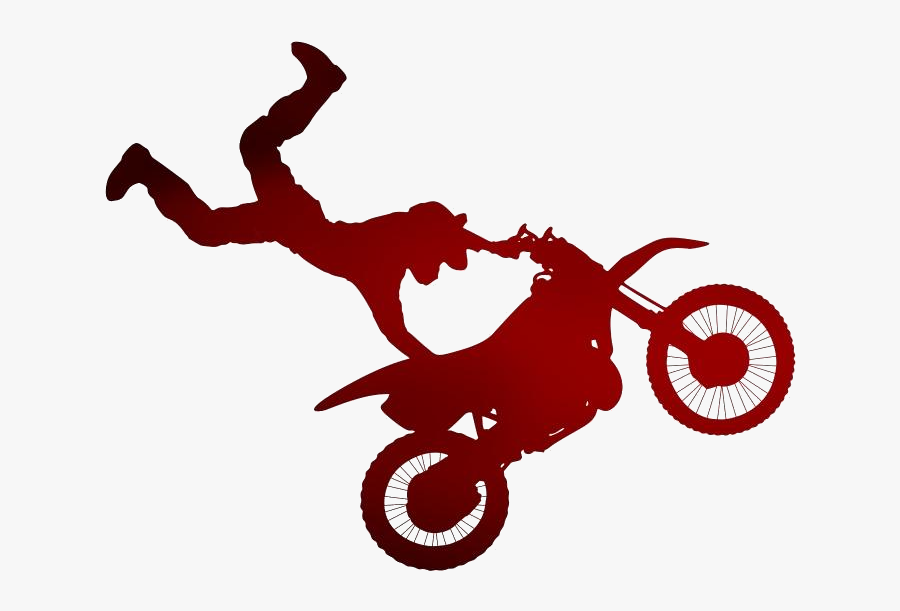 Transparent Motocross Clipart Image - Motorcycle Stunts Clip Art , Free