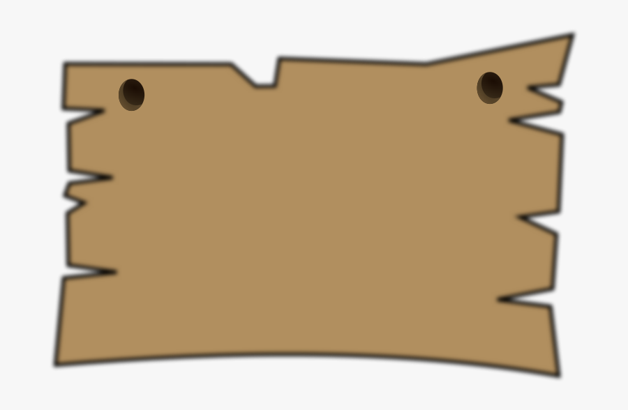 Free Wooden Sign - Plank Of Wood Clipart Transparent, Transparent Clipart