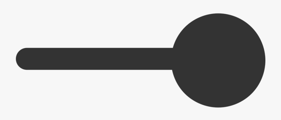 Line, Circle, Right, Symbol, Icon - Line With Circle Png, Transparent Clipart