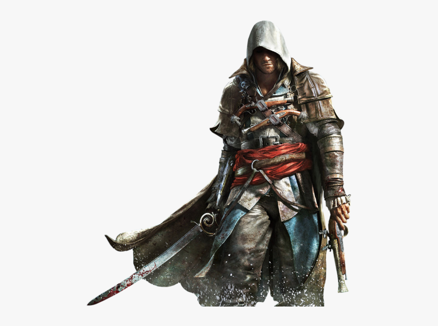 Assassins Creed Unity Clipart Anime Dark - Assassin's Creed Black Flag Wallpaper Iphone, Transparent Clipart