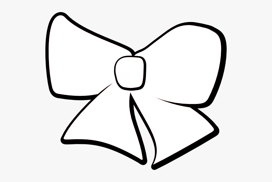 Transparent Cheer Bow Png - โบว์ ขาว ดำ, Transparent Clipart