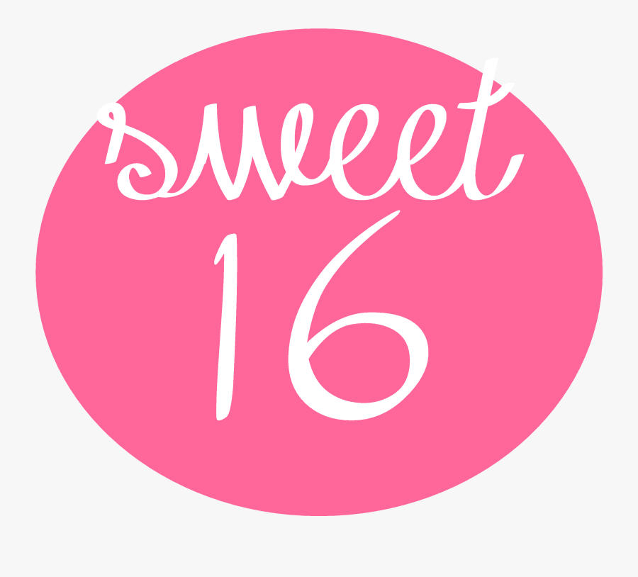 16 Birthday Png - Sweet 16 Png, Transparent Clipart