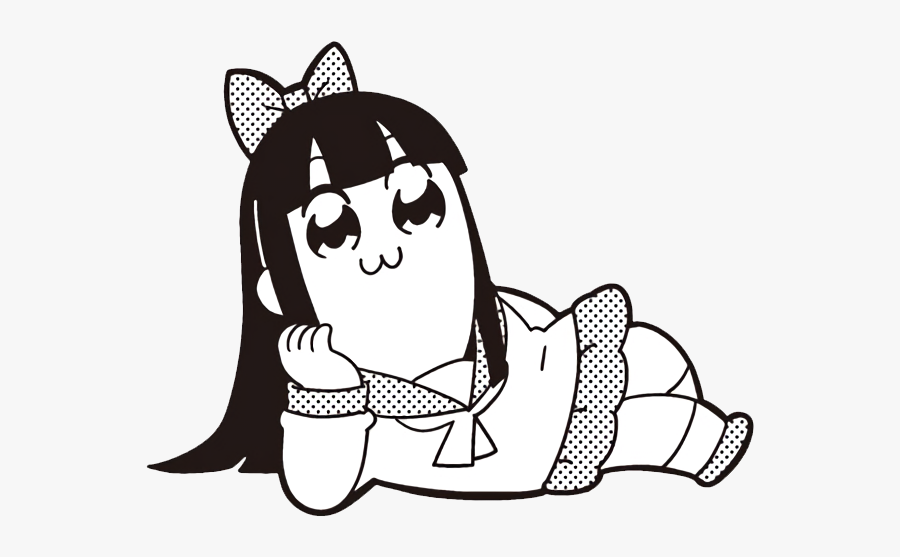 Chill Clipart Face - Pop Team Epic Pipimi Manga, Transparent Clipart