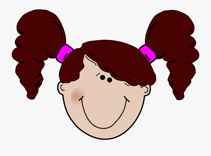 Hair Girl Cliparts 16, Buy Clip Art - Carita De Niñas, Transparent Clipart