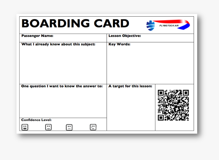 Svg Royalty Free Library Drawing Tickets Boarding Pass - Exit Card For Professional Development, Transparent Clipart