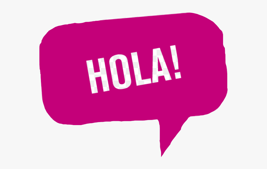 #hola #hi #speech #bubble #speerachi #pink #freetoedit - Clip Art Hello In Different Languages, Transparent Clipart