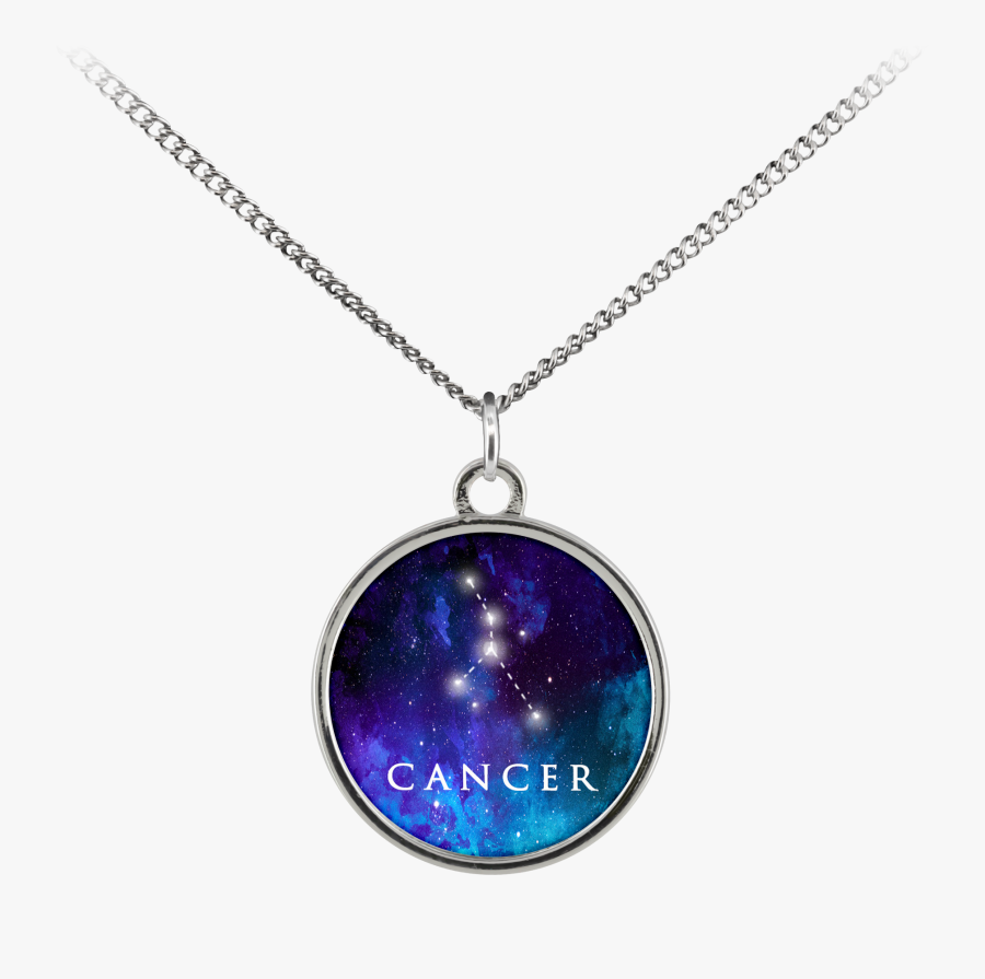 Cancer Zodiac Sign Starry Night Blue Charm Necklace - Toothless And Light Fury Necklace, Transparent Clipart