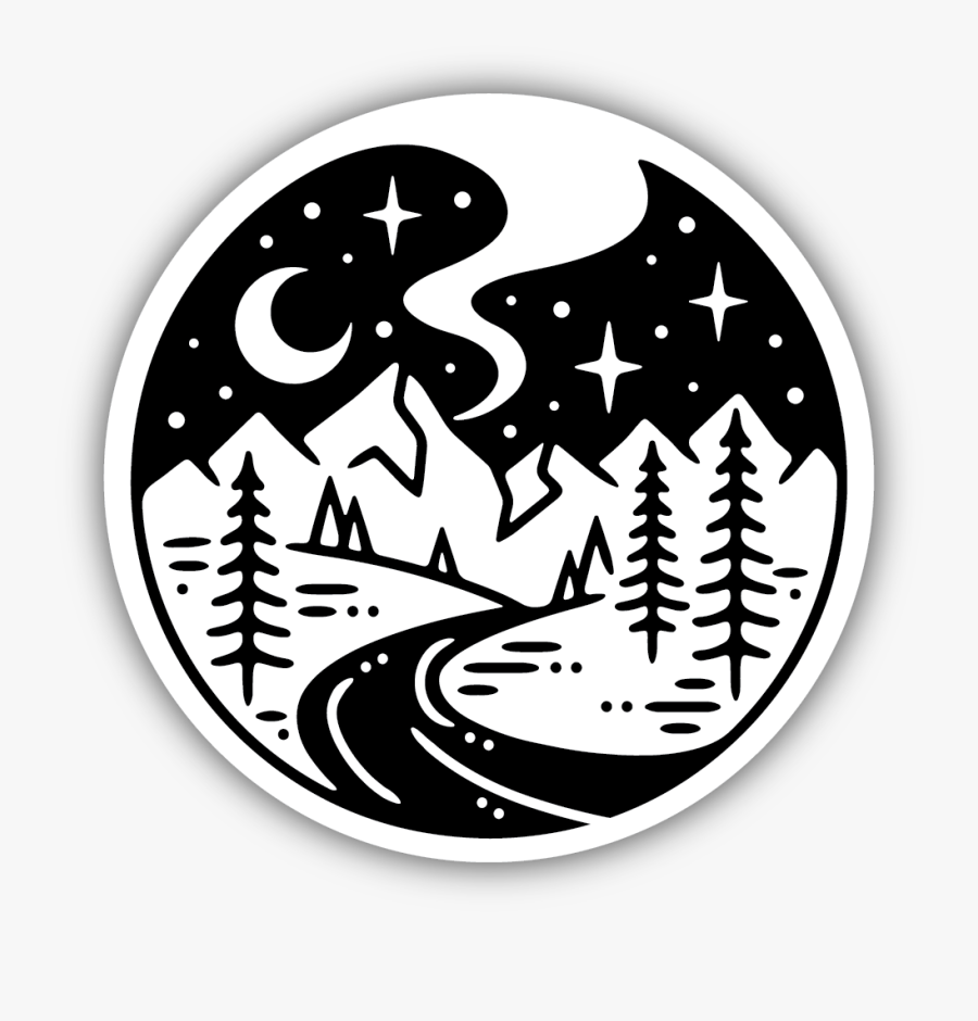 River Sticker, Transparent Clipart