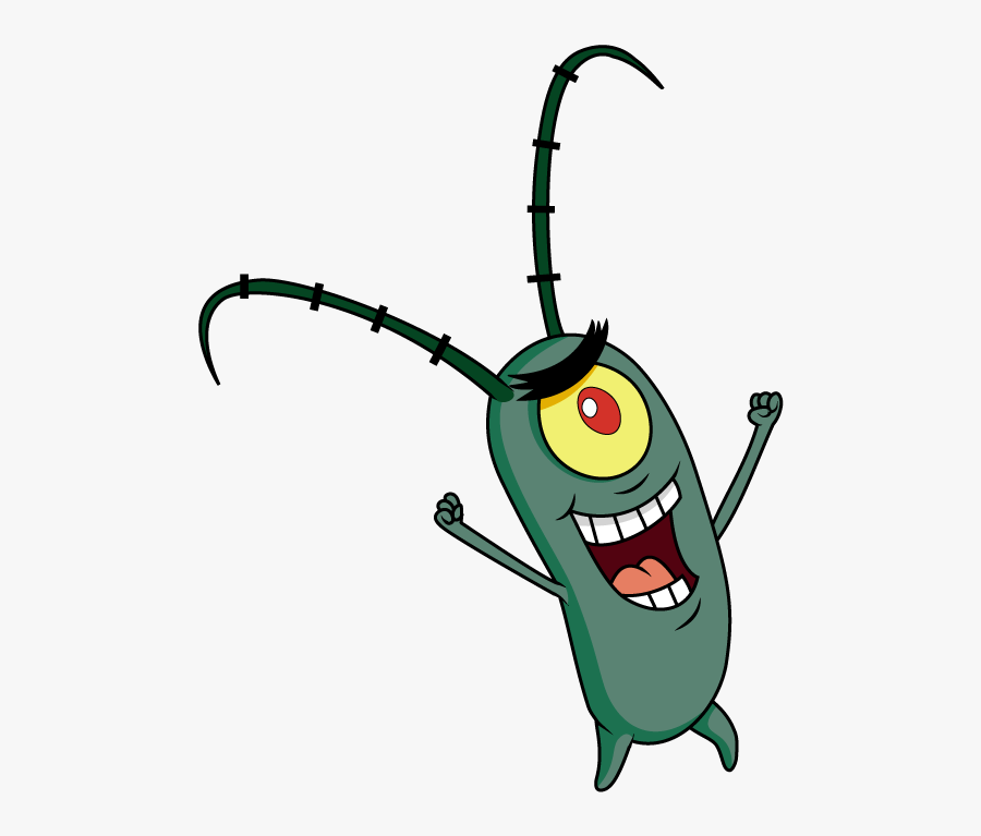 How To Draw Sheldon J Plankton, Spongebob, Cartoons, - Plankton Spongebob Easy Drawing, Transparent Clipart