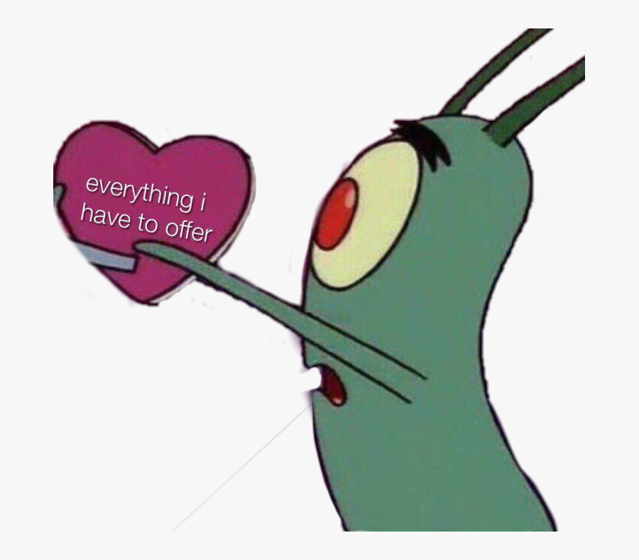 Plankton Heart Meme Drawing.
