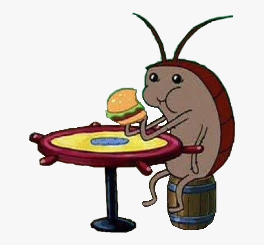 #spongebob #small #mini #krabby #patty #cockroach #freetoedit - Roach From Spongebob, Transparent Clipart