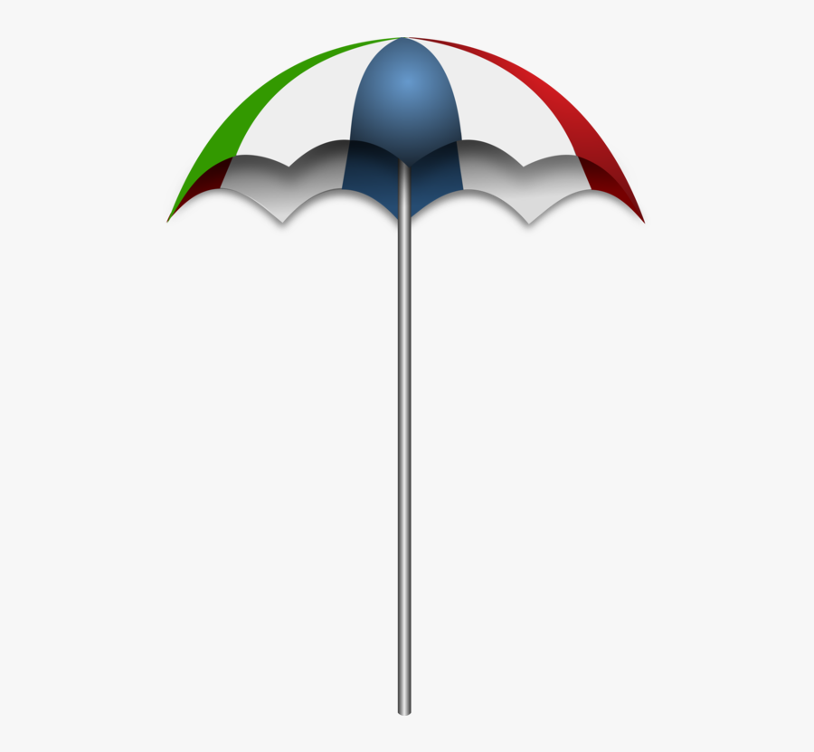 Wind,umbrella,beach - Transparent Vector Beach Umbrella, Transparent Clipart