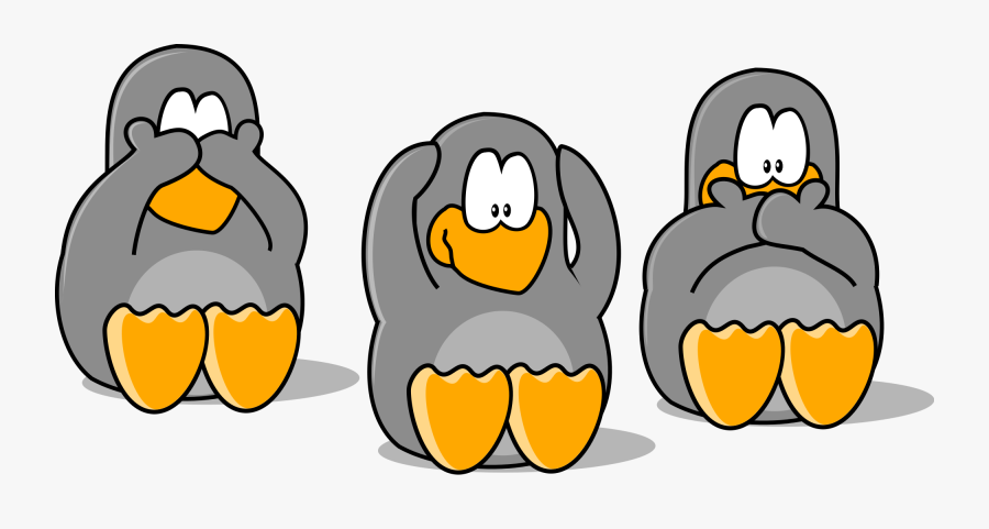 Penguins Cartoon 29, Buy Clip Art - Shut Ears Cartoon, Transparent Clipart