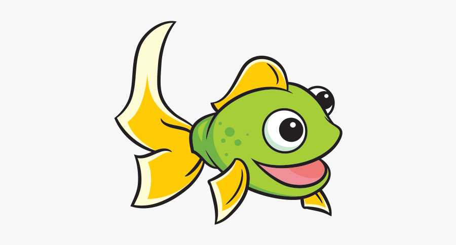 Printed Vinyl Cartoon Happy - Cartoon Fish Stickers, Transparent Clipart