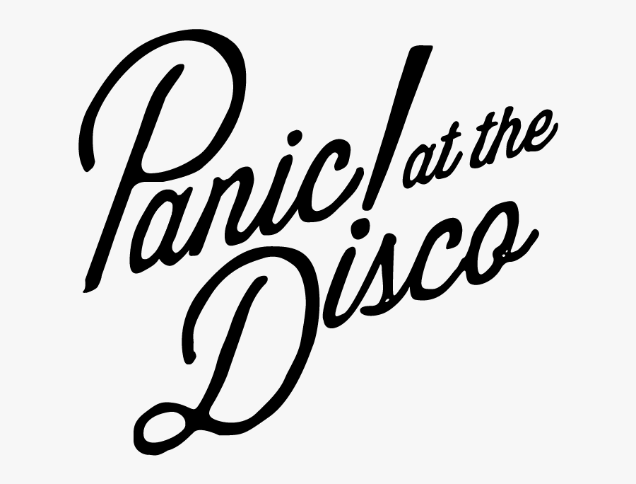Panic At The Disco Nightclub Logo Art - Panic At The Disco Writing, Transparent Clipart
