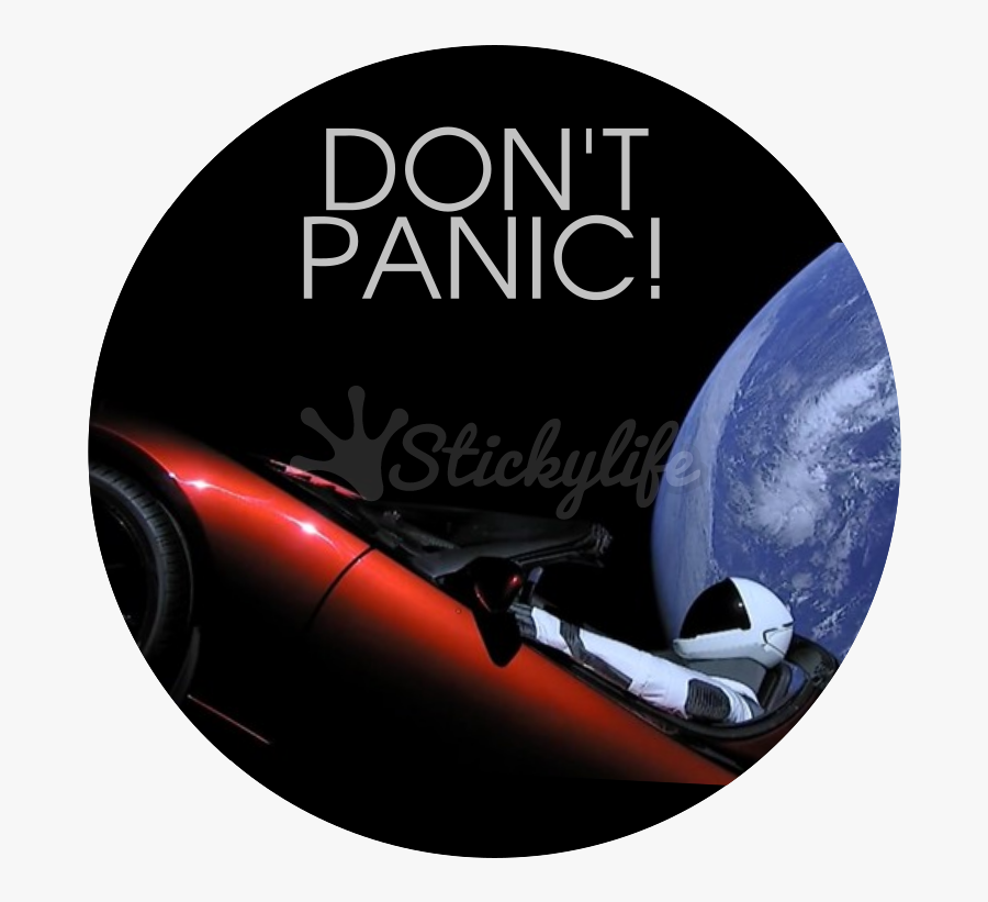 Clip Art Dont Panic Tesla - Dont Panic Logo Tesla, Transparent Clipart