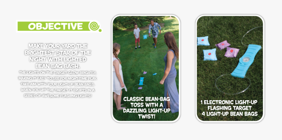 Twist Time Lighted Bean Bag Bash Multiplayer Games - Lawn, Transparent Clipart