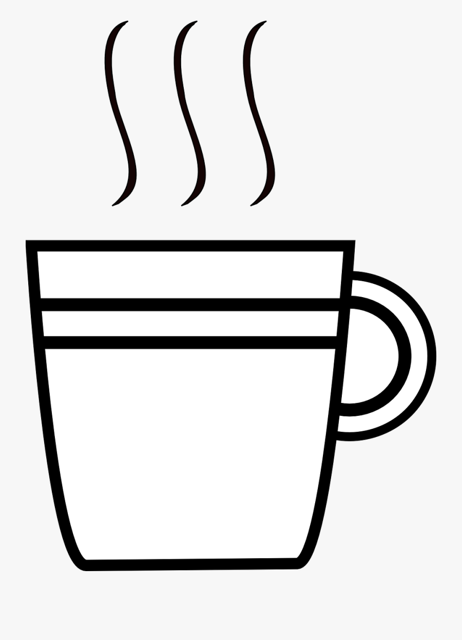 Cup Clipart Black And White Png, Transparent Clipart
