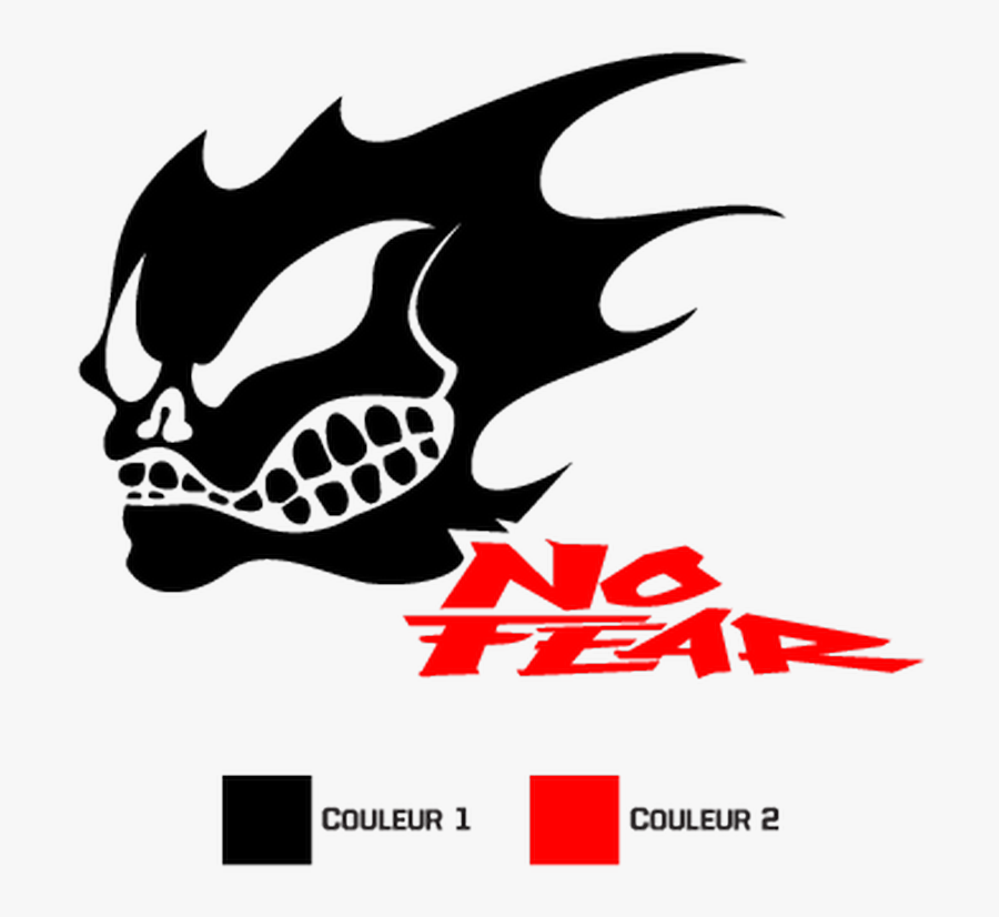 No Fear Sticker , Transparent Cartoons - No Fear Skull Logo, Transparent Clipart