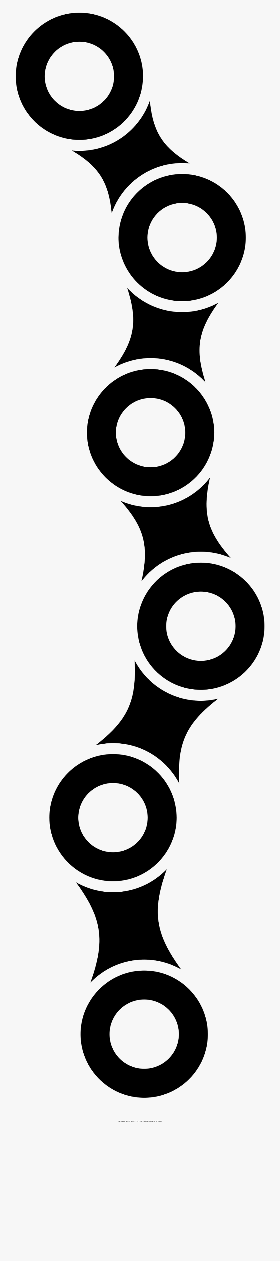Bicycle Chain Coloring Page - Cadena De Bicicleta Png, Transparent Clipart