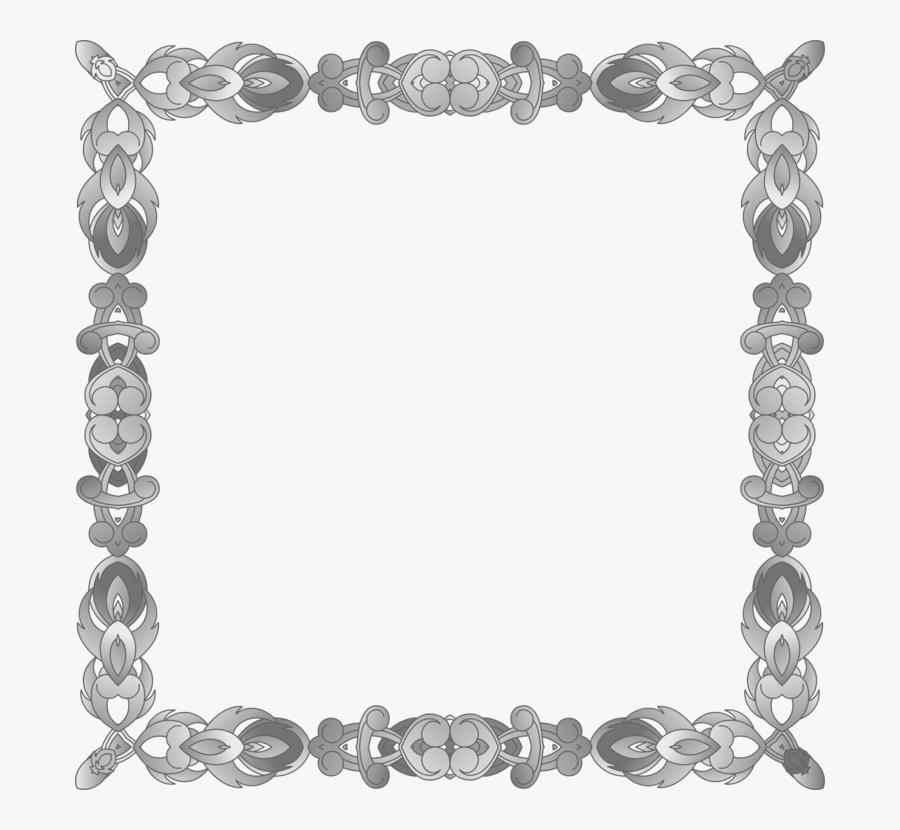 Picture Frame,chain,jewellery - Frame Grayscale Png, Transparent Clipart