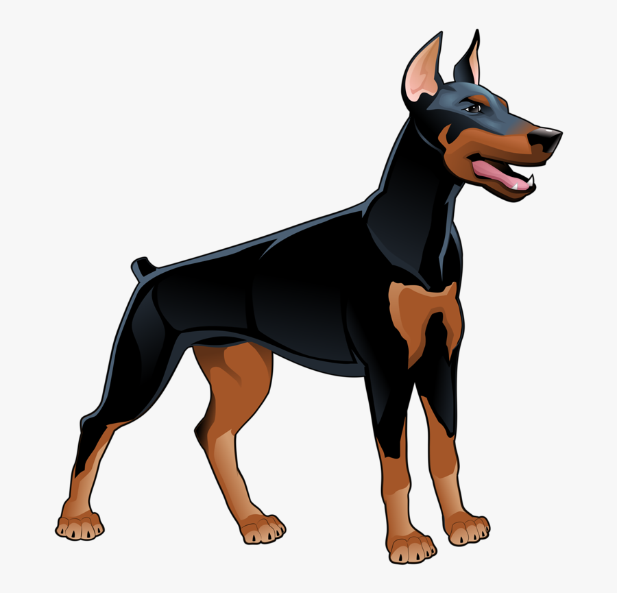 Png Pinterest Dobermans - Doberman Pinscher Cartoon, Transparent Clipart