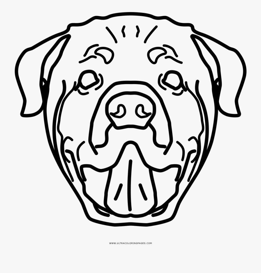 Transparent Rottweiler Clipart - Desenho De Cachorro Png, Transparent Clipart