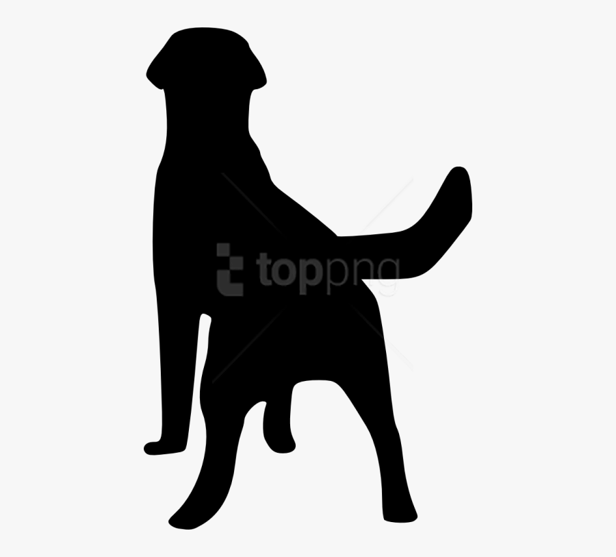 Silhouette,black And White,dog Art,rottweiler,sporting - Back Of Dog Sitting, Transparent Clipart
