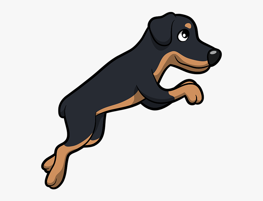 Rottweiler Emoji & Stickers Messages Sticker-8 - Dog Catches Something, Transparent Clipart