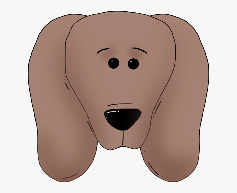Shoulder,head,neck - Cartoon Dog Face Transparent Background, Transparent Clipart