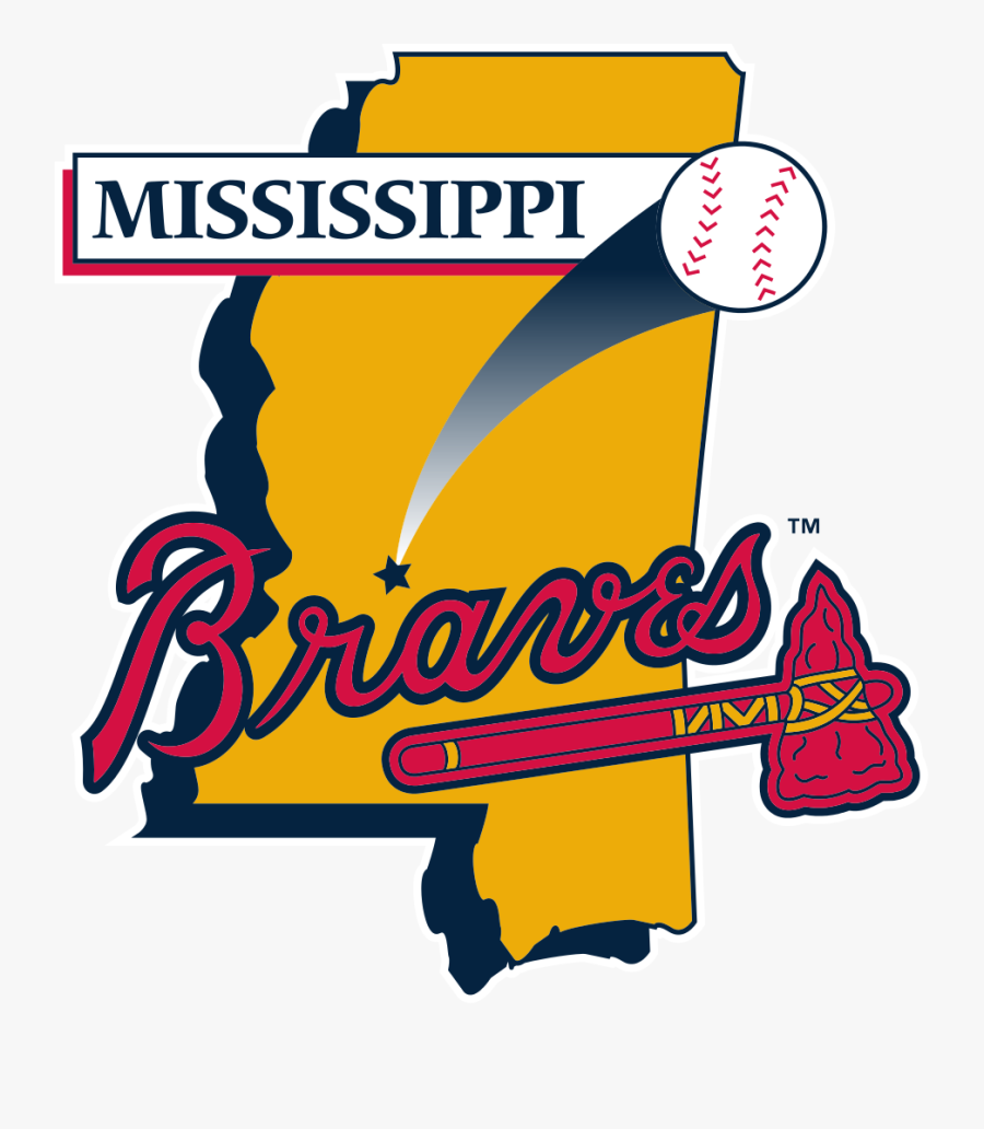 Mississippi Braves Logo, Transparent Clipart