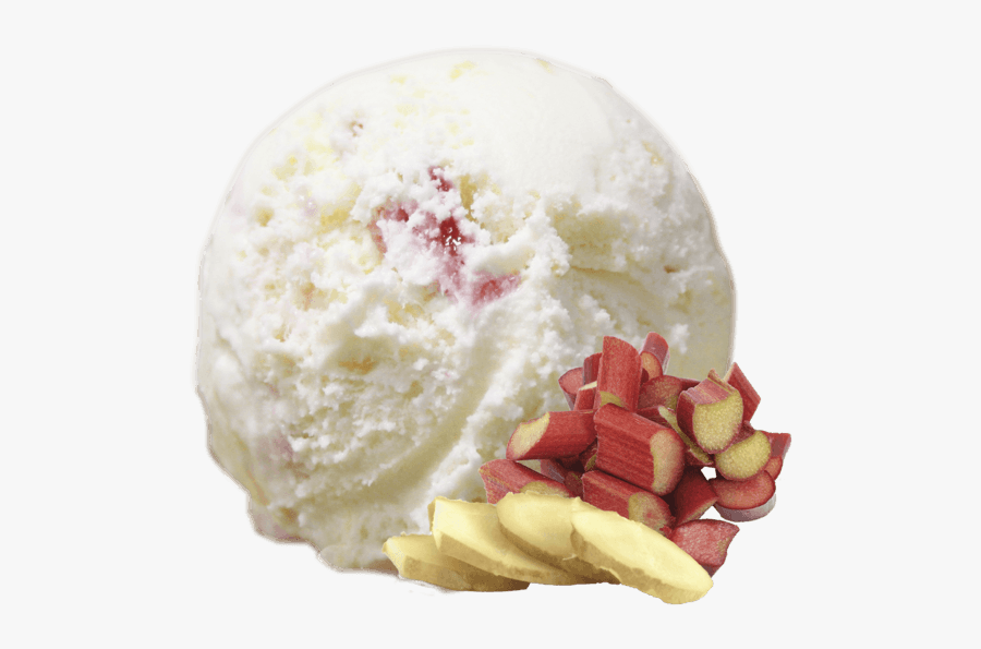 Rhubarb And Ginger Scoop - American Ice Cream Png, Transparent Clipart