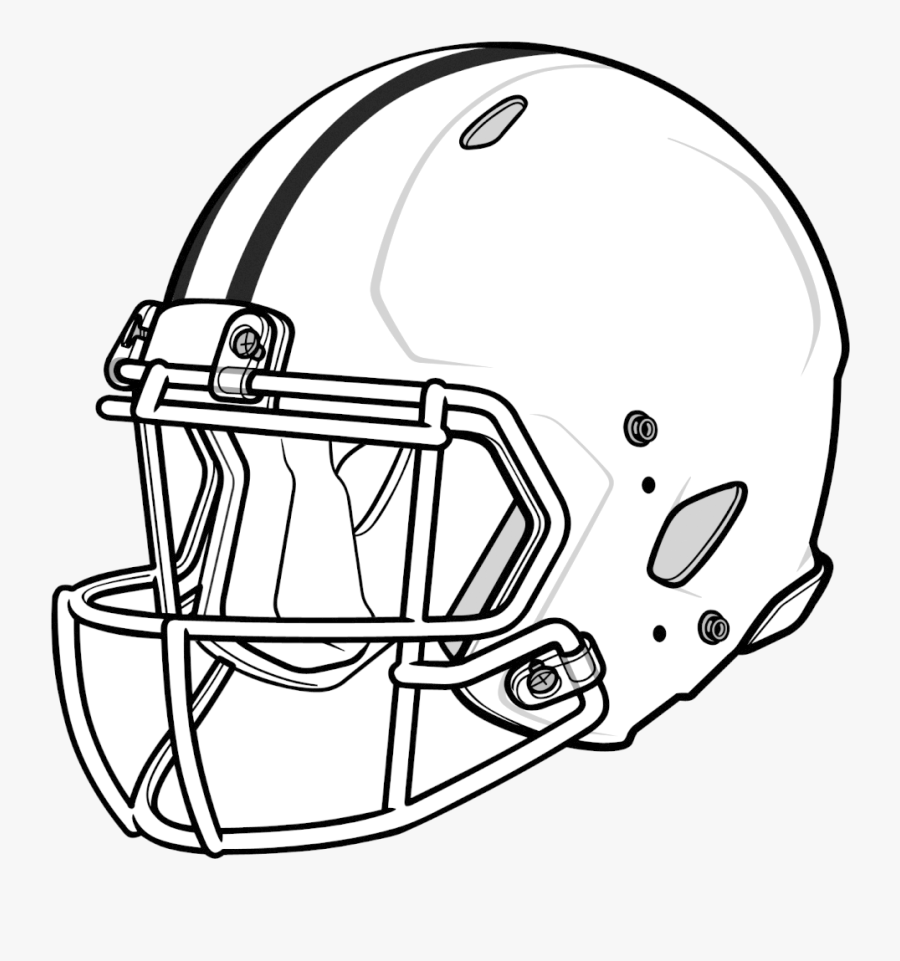 Football Helmet Helmets Clipart X Transparent Png - Plain Football Helmet Coloring Pages, Transparent Clipart