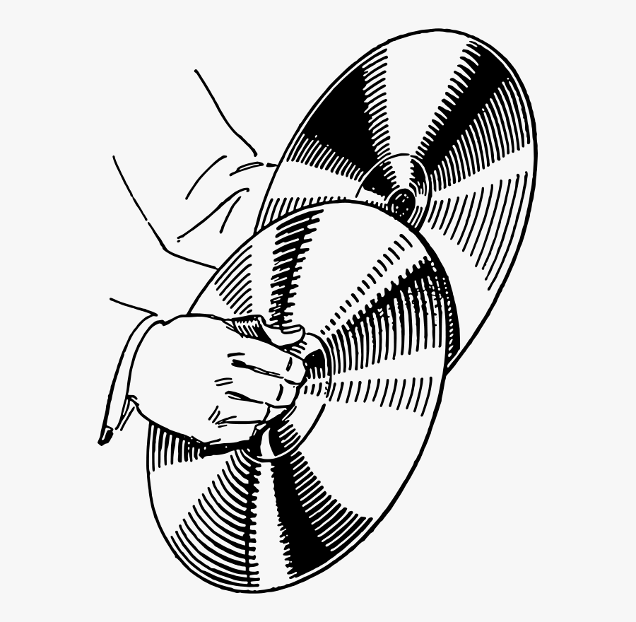 Monochrome - Clipart Cymbals, Transparent Clipart