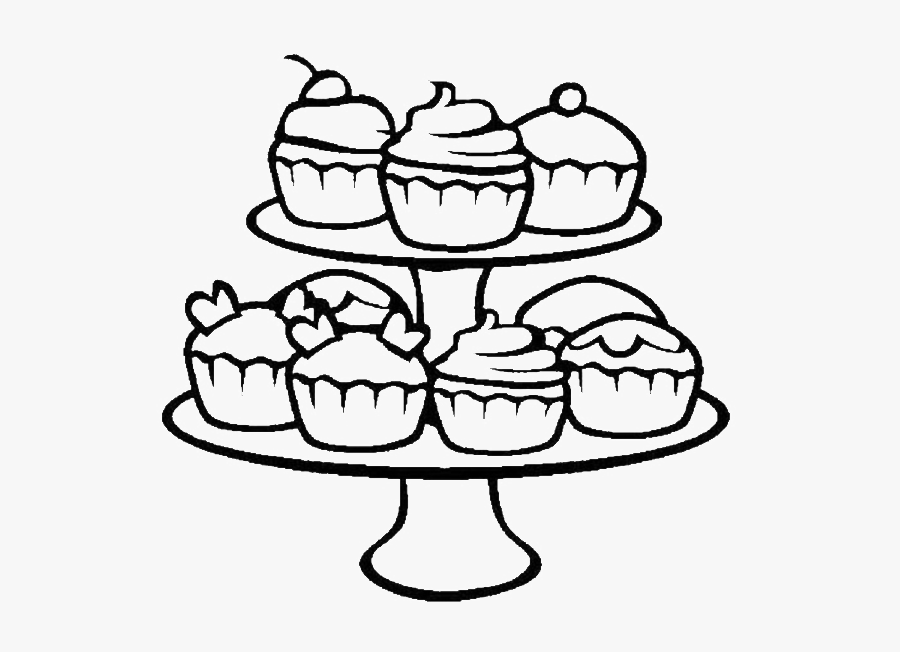 Introducing Cupcake Coloring Pages Perfect Cupcakes - Kids Cupcake Coloring Pages, Transparent Clipart