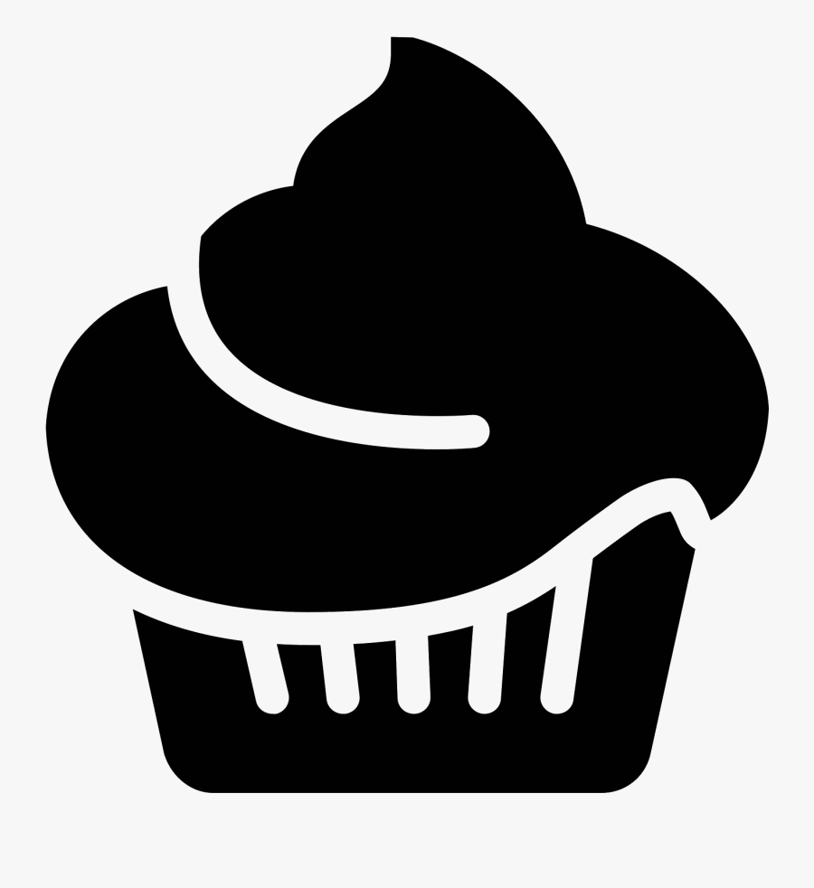 Its A Cupcake With A Large Portion Of Frosting Which, Transparent Clipart