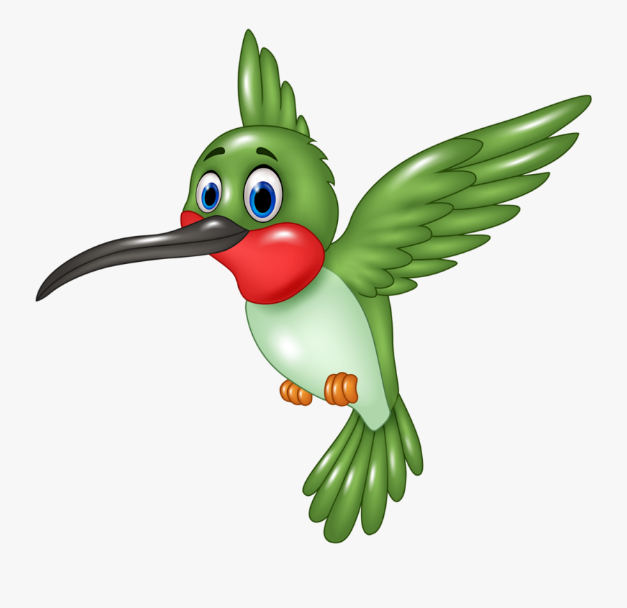 Funny Cartoon Animals Vector - Imagenes De Colibri Animados, Transparent Clipart