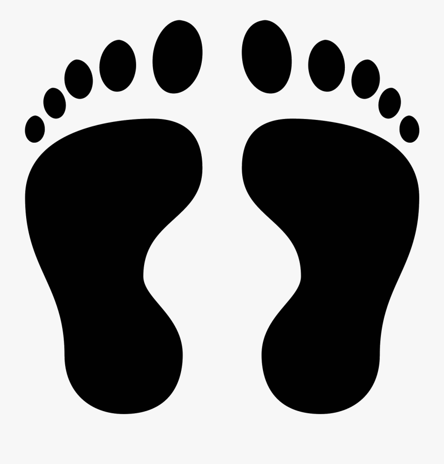 Transparent Clipart Of Footprint Footprint Black And White , Free