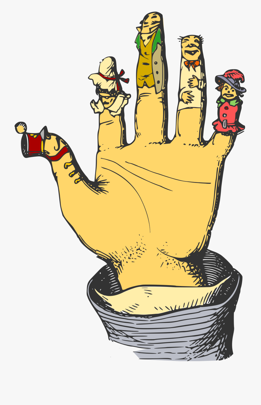 Cartoon Hand Clipart - Les Doigts De La Main Dessin, Transparent Clipart
