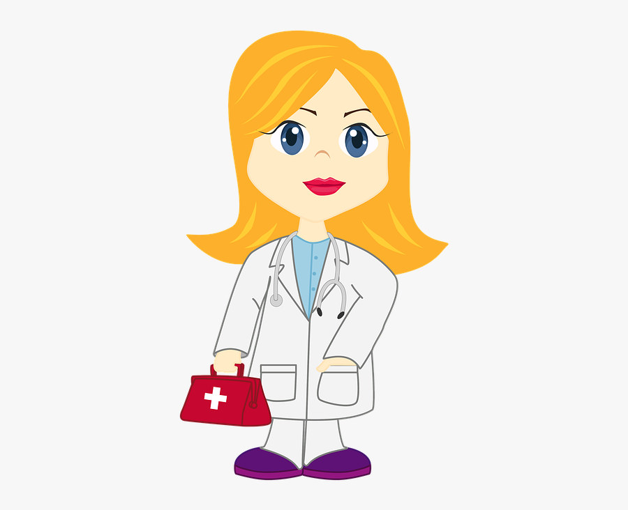 Blonde Clipart Doctor - Doutora Loira, Transparent Clipart