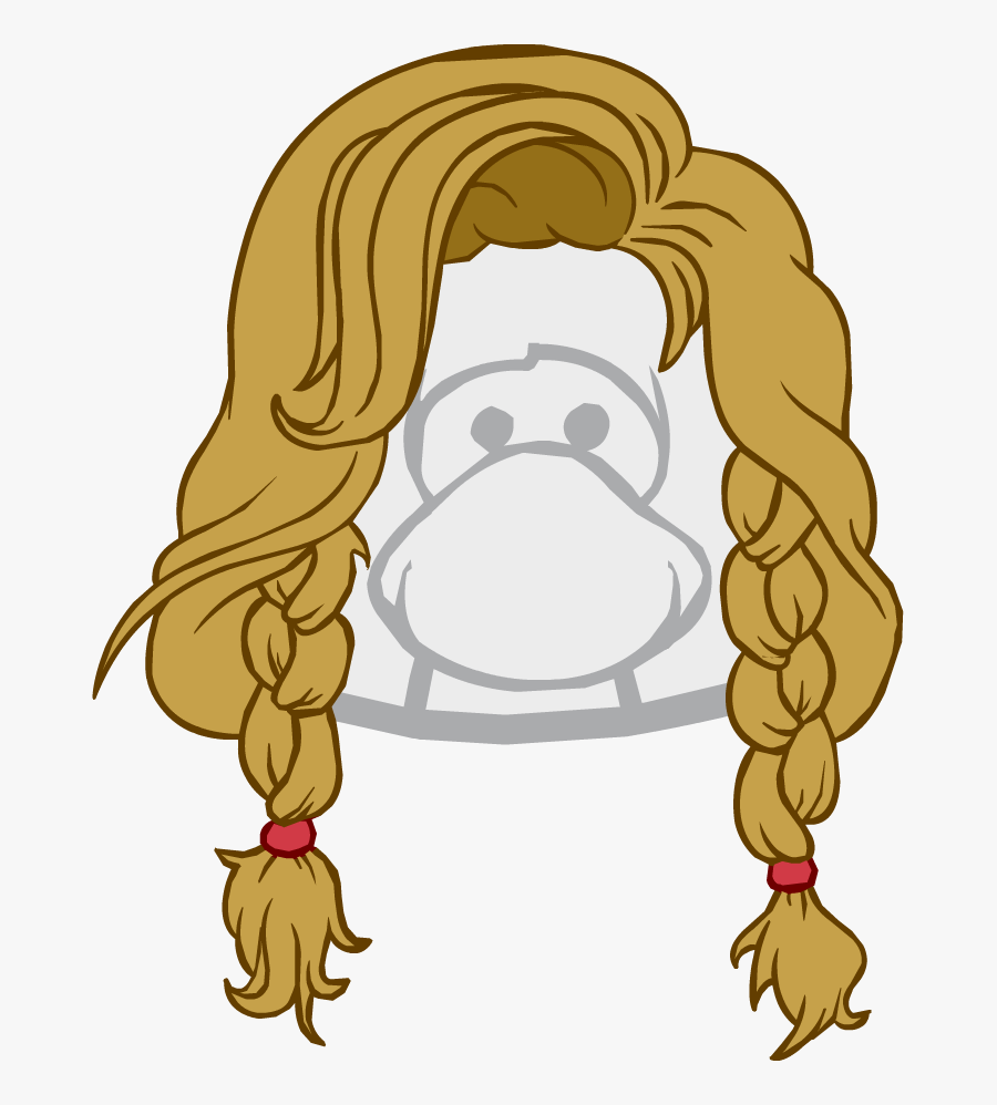 Transparent Wig Clipart - Club Penguin Boy Hair, Transparent Clipart