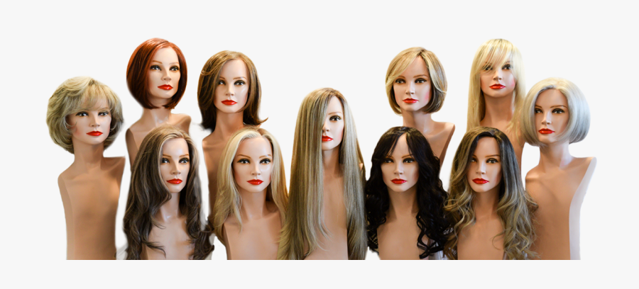 Transparent Brown Hair Wig Clipart - Mannequin, Transparent Clipart