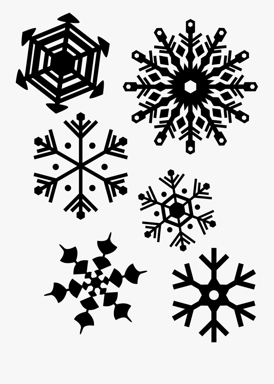 Transparent Clipart For Vinyl Cutting - Snowflakes Png Vector, Transparent Clipart