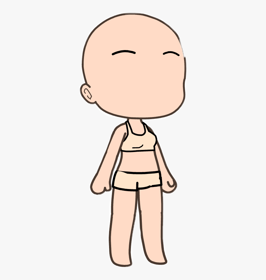 Gacha Mannequin - Gacha Life Base Girl , Free Transparent Clipart