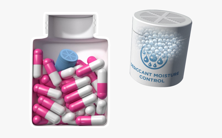 Pills Clipart Prescription Vial - Canister Desiccant, Transparent Clipart